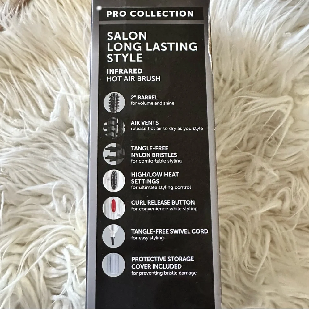 Revlon Professional infrared hot air brush blow dryer USED‎